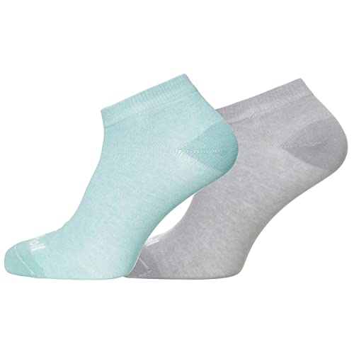 Scholl 2 Paar Sneaker Socken für Damen COOL Line, Lycra-Faser (Grau Minze, 35-38) von Scholl