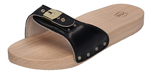 Scholl Damen Pescura Flat Sandale, Schwarz, 38 EU von Scholl