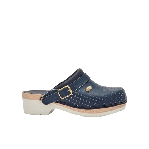 Scholl Herren Clog SUPERCOMFORT Schuh für Medizinisches Fachpersonal, Blu, 44 EU von Scholl