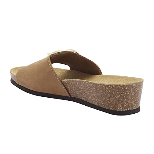 Scholl Damen Amalfi Mule Sandale, Brown, 41 EU von Scholl