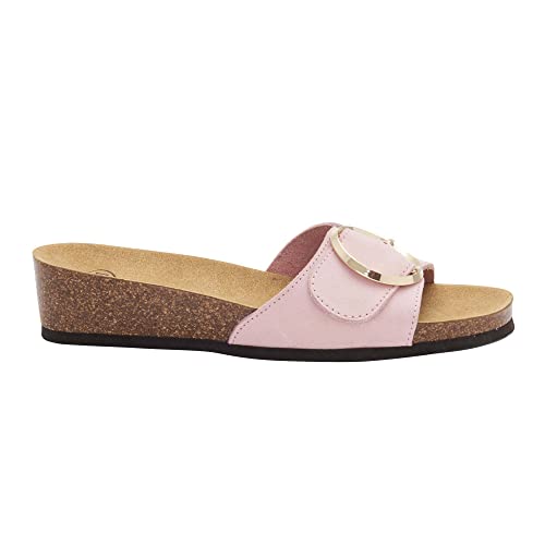 Scholl Damen Amalfi Mule Sandale, Pale Pink, 37 EU von Scholl