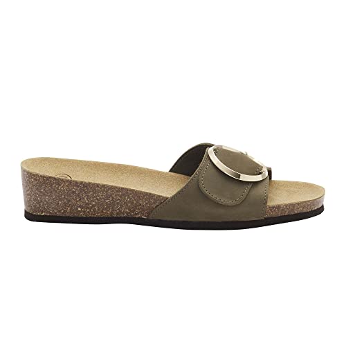 Scholl Damen Amalfi Mule Sandale, Verde, 39 EU von Scholl