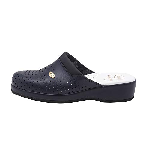 Scholl Damen Clog BACKGUARD Schuh für Medizinisches Fachpersonal, Blu, 38 EU von Scholl