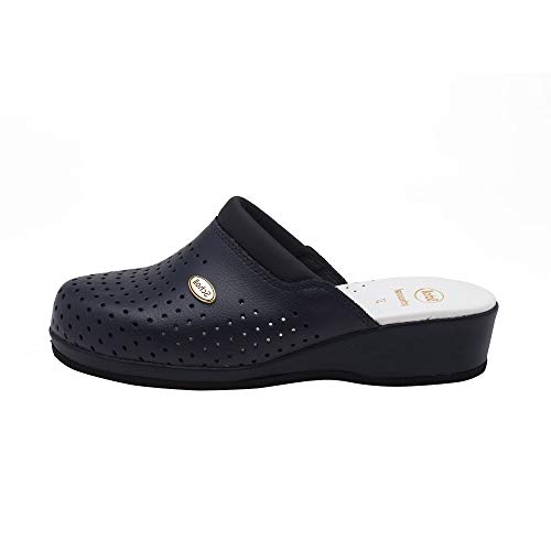 Scholl Damen Clog BACKGUARD Schuh für Medizinisches Fachpersonal, Blu, 35 EU von Scholl