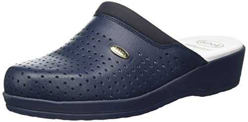 Scholl Damen Clog BACKGUARD Schuh für Medizinisches Fachpersonal, Blu, 43 EU von Scholl