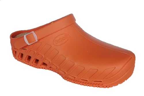 Scholl Unisex Clog Evo Health Care Professional Shoe, Orange, 35 EU von Scholl