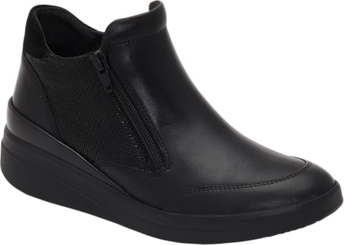 Scholl Damen Emma Ankle Boot Sandale, Schwarz, 37 EU Weit von Scholl