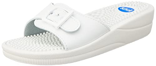 Scholl New Massage - Bequeme Damenschuhe mit Massagebett und verstellbarem Riemen - Wasserdicht, geeignet für Zuhause, Meer, Schwimmbad, Fitnessstudio von Scholl