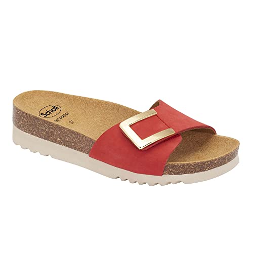 Scholl Damen Monterey Mule Sandale, Red, 38 EU von Scholl