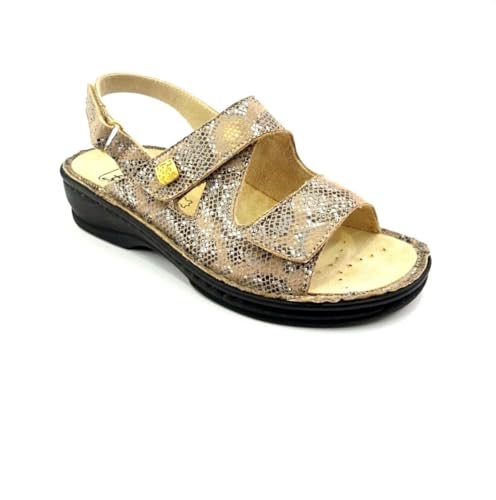 Scholl Damen Nevia Sandale, Beige Multi, 38 EU Weit von Scholl