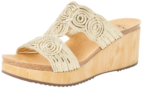 Scholl Damen Sabaudia T-bar Sandale, goldfarben, 41 EU von Scholl