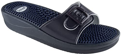 Scholl New Massage, Sandali Donna, Blu, 40 EU Scholl New Massage, Sandali Donna, Blu, 40 EU von Scholl