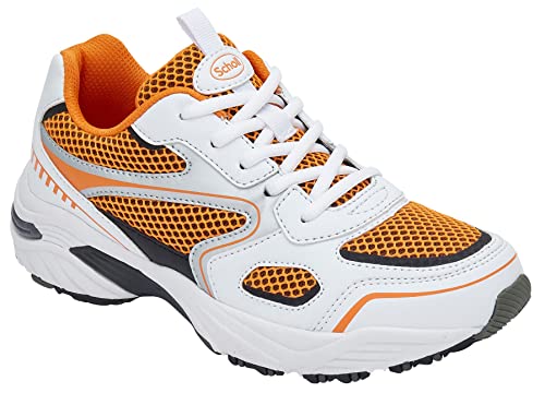 Scholl Damen Sprinter Plus Sneaker, Weiß und Orange, 40 EU von Scholl