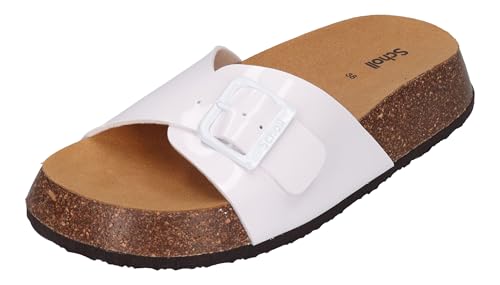Scholl Damenschuhe Pantoletten Kathleen 24 - White, Größe:39 EU Scholl Damenschuhe Pantoletten Kathleen 24 - White, Größe:39 EU von Scholl