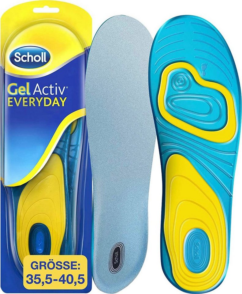 Scholl Einlegesohlen GelActiv Everyday Frauen, Für Freizeitschuhe - Verbesserter Komfort durch doppelte Polsterung von Scholl