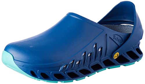 Scholl Evoflex - Professionelle Sanitärsockel für Männer oder Frauen, Ultra leicht und bequem, mit verstellbarem Riemen, rutschfester Sohle, abnehmbare Memory-Einlegesohle mit antibakteriellem Futter von Scholl