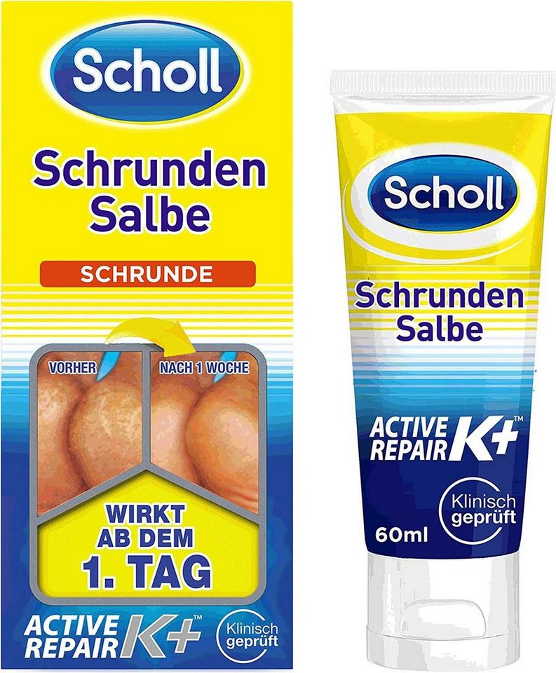 Scholl Fußcreme Active Repair K+, Schrunden Salbe von Scholl