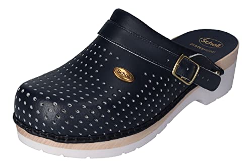 Scholl Herren Clog SUPERCOMFORT Schuh für Medizinisches Fachpersonal, Blu, 44 EU von Scholl