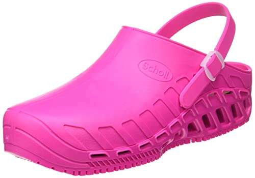 Scholl Clog Evo - Professionelle Sanitärsockel für Männer oder Frauen, bequem und atmungsaktiv, mit rutschfester Sohle, abnehmbarer Memory-Einlegesohle und drehbarem Armband, 39/40 von Scholl