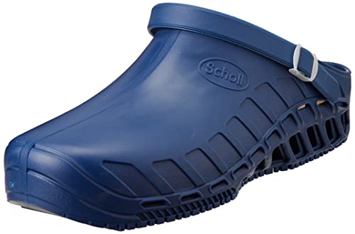 Scholl Clog Evo - Hochleistungs-Sanitär-Clogs für Damen und Herren - Ultraleicht, Bequem und Atmungsaktiv, mit Rutschfester Sohle, Herausnehmbarer Memory-Einlegesohle und Drehbarem Riemen von Scholl