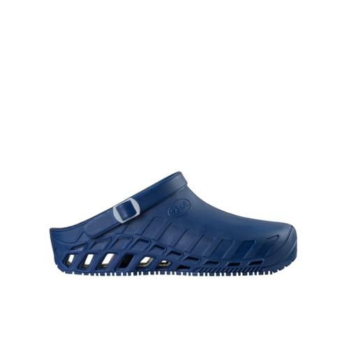 Scholl Clog Evo - Hochleistungs-Sanitär-Clogs für Damen und Herren - Ultraleicht, Bequem und Atmungsaktiv, mit Rutschfester Sohle, Herausnehmbarer Memory-Einlegesohle und Drehbarem Riemen,45/46 EU von Scholl