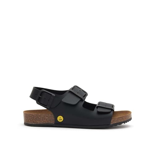 Scholl Unisex Cork Pro Sandalo Flache Sandale, Schwarz, 44 EU Scholl Unisex Cork Pro Sandalo Flache Sandale, Schwarz, 44 EU von Scholl