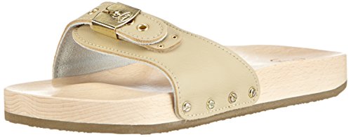 Scholl Unisex-Erwachsene PESCURA Flat Clogs, Beige (Sand) von Scholl