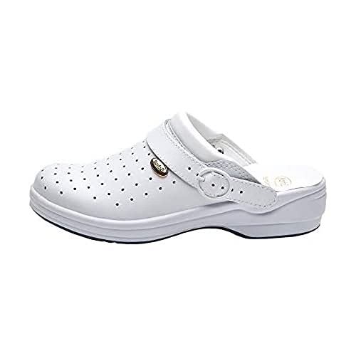 Scholl Unisex New Bonus Punched Schuh für Medizinisches Fachpersonal, Bianco, 35 von Scholl