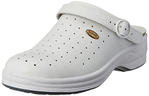 Scholl Unisex New Bonus Punched Schuh für Medizinisches Fachpersonal, Bianco, 38 von Scholl