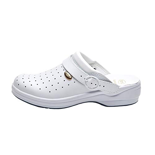 Scholl Unisex New Bonus Punched Schuh für Medizinisches Fachpersonal, Bianco, 41 Scholl Unisex New Bonus Punched Schuh für Medizinisches Fachpersonal, Bianco, 41 von Scholl