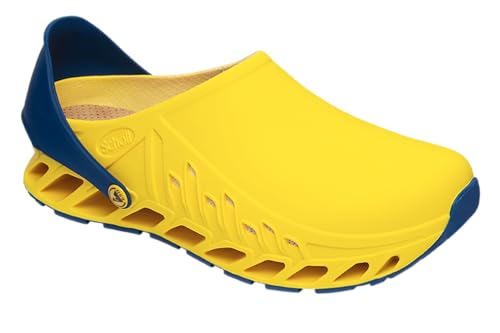 Scholl Evoflex - Professionelle Sanitärsockel für Männer oder Frauen, Ultra leicht und bequem, mit verstellbarem Riemen, rutschfester Sohle, abnehmbare Memory-Einlegesohle mit antibakteriellem Futter Scholl Evoflex - Professionelle Sanitärsockel für Männer oder Frauen, Ultra leicht und bequem, mit verstellbarem Riemen, rutschfester Sohle, abnehmbare Memory-Einlegesohle mit antibakteriellem Futter von Scholl