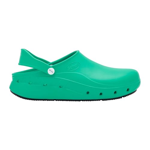 Scholl Unisex Ultragrip Clog Medizinischer Arbeitsschuh, grün, 37 EU von Scholl
