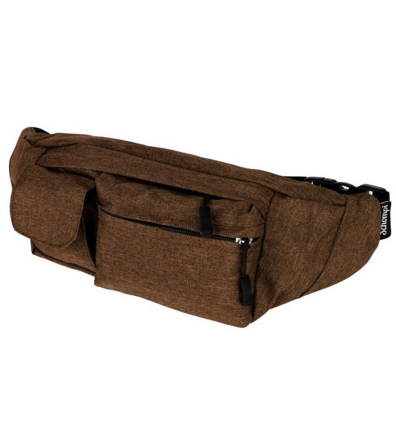 Schompi Bauchtasche Hüfttasche Wasserabweisend Damen Herren Unisex mit 4 Fächern Groß, Bauchtasche, Waist Bag, Belt Bag, Sporttasche von Schompi