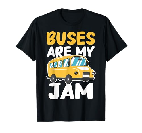Bus Buses Are My Jam Bus Driver Schulbus Kleinkind Kinder T-Shirt von School Bus Driver Buses Yellow Bus