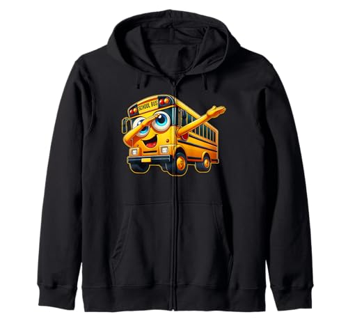 Funny Dabbing Yellow School Bus Graphic Gifts Kids Boys Kapuzenjacke von School Bus Lovers Gifts