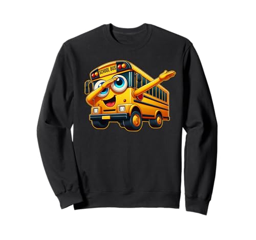 Funny Dabbing Yellow School Bus Graphic Gifts Kids Boys Sweatshirt von School Bus Lovers Gifts