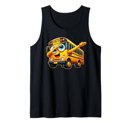 Funny Dabbing Yellow School Bus Graphic Gifts Kids Boys Tank Top von School Bus Lovers Gifts