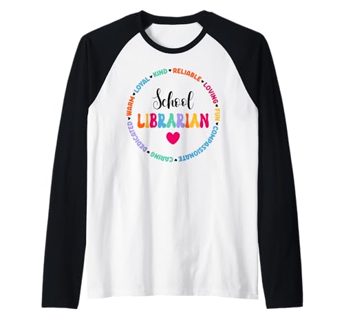 Schulbibliothekar Schulanfang Bibliothek Mitarbeiter Männer Frauen Spaß Raglan Schulbibliothekar Schulanfang Bibliothek Mitarbeiter Männer Frauen Spaß Raglan von School Gift Shopp