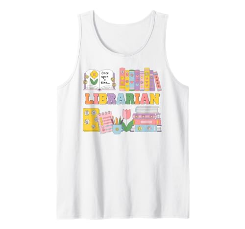 Schulbibliothekar Schulanfang Bibliothek Mitarbeiter Männer Frauen Spaß Tank Top Schulbibliothekar Schulanfang Bibliothek Mitarbeiter Männer Frauen Spaß Tank Top von School Gift Shopp