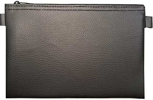 Banktasche aus Kunstleder, Farbe: schwarz Dokumententasche Etui Geldscheintasche von School-MaxX