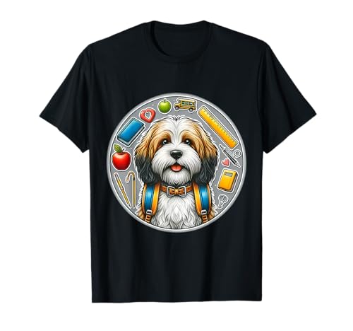 Back To School Petit Basset Griffon Vendéen Hund Junge Mädchen Kind T-Shirt von School Petit Basset Griffon Vendéen Dog Products