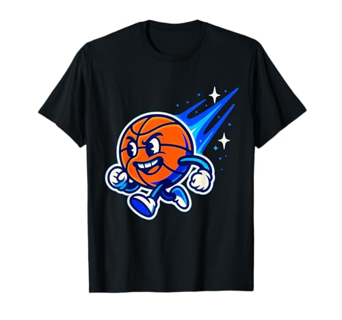 Tangerine Comet Basketball Kinder Kinder Tweens Jugend Jugendliche T-Shirt Tangerine Comet Basketball Kinder Kinder Tweens Jugend Jugendliche T-Shirt von School Pride Basketball Stars for Boys Tweens Kids