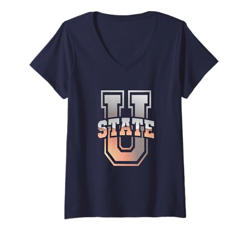 Damen Lustiger Hochschulabsolvent der State University Ich Bin So T-Shirt mit V-Ausschnitt Damen Lustiger Hochschulabsolvent der State University Ich Bin So T-Shirt mit V-Ausschnitt von School Rocks Alumni Game On I Hope Both Teams Have