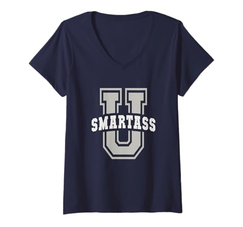 Damen Sarkastic Smartass University Sarkasmus School Academy Ich Bin T-Shirt mit V-Ausschnitt Damen Sarkastic Smartass University Sarkasmus School Academy Ich Bin T-Shirt mit V-Ausschnitt von School Rocks Cheerleader Game On Smarty Pants Meme