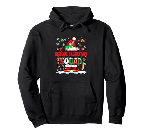 Schulsekretärin, Frauen-Job, Weihnachtsmann, Schleife Pullover Hoodie Schulsekretärin, Frauen-Job, Weihnachtsmann, Schleife Pullover Hoodie von School Secretary Christmas Costume