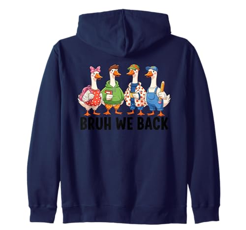 Bruh Wir unterstützen Funny Duck Squad Back to School Teacher Kids Kapuzenjacke Bruh Wir unterstützen Funny Duck Squad Back to School Teacher Kids Kapuzenjacke von School Staff Apparel.USA