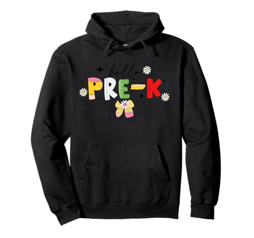 Cute Hello Pre-K - Fun Back To School Kids Teachers Students Pullover Hoodie von School Staff Apparel.USA