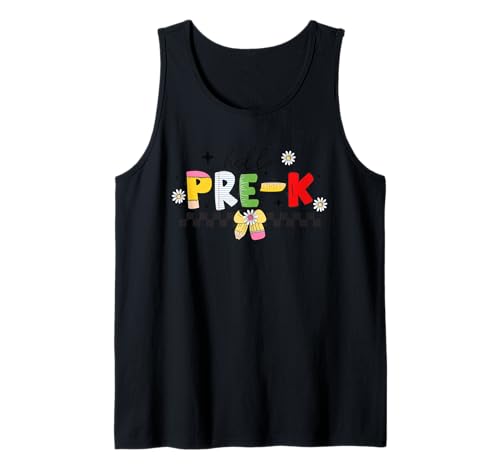 Cute Hello Pre-K - Fun Back To School Kids Teachers Students Tank Top von School Staff Apparel.USA