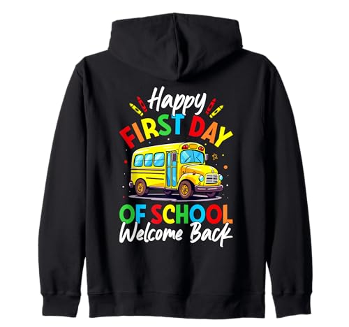 Fun Happy First Day Of School - Cute Kids Teacher Student Kapuzenjacke Fun Happy First Day Of School - Cute Kids Teacher Student Kapuzenjacke von School Staff Apparel.USA
