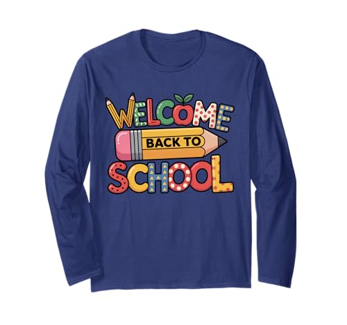 Welcome Back To School – Niedlicher Bleistift Lehrer Schüler Kinder Langarmshirt Welcome Back To School – Niedlicher Bleistift Lehrer Schüler Kinder Langarmshirt von School Staff Apparel.USA